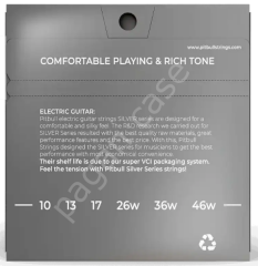 Pitbull Strings Silver Seri Elektro Gitar Takım Teli (Pena Hediyeli)